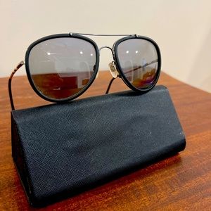 Authentic Burberry aviator, mirrored lens sunglasses 58mm